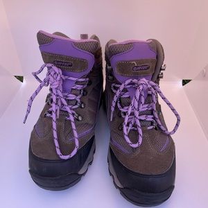 Hi-Tec Brown And Purple Hiking Boots